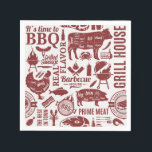 Barbecue Bbq Grilling Paper Napkin<br><div class="desc">Whether you're hosting a special day or themed event,  these napkins will complement your theme and elevate your decor.</div>