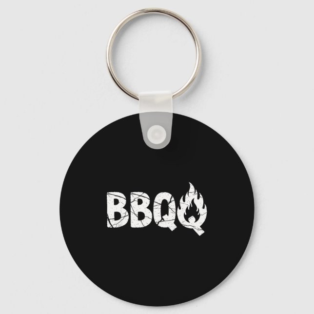 Barbecue Bbq Joke Gift For Grill Timer Smoker Camn Keychain (Front)