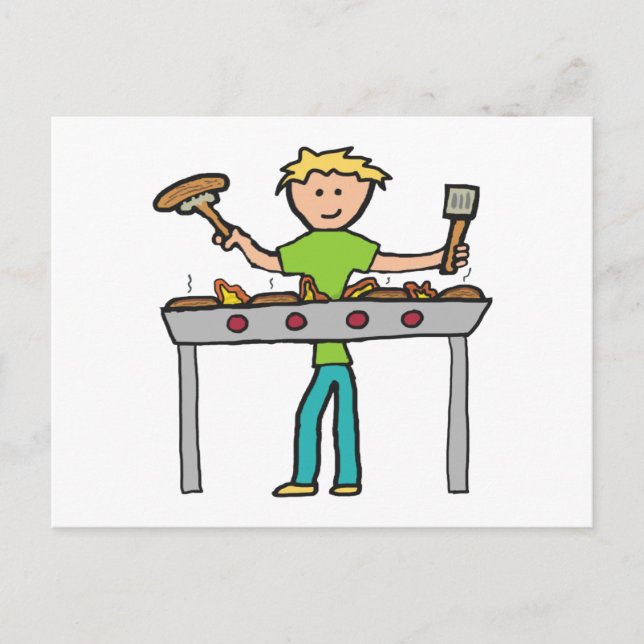 Barbecue BBQ Postcard (Front)