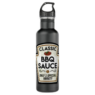 Barbecue BBQ Sauce Bottle Label Halloween Matching