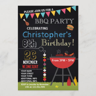 BARBECUE BIRTHDAY INVITATION