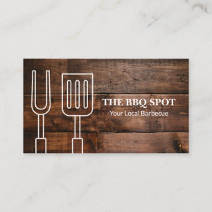 Barbecue Chef Restaurant Owner Business Card