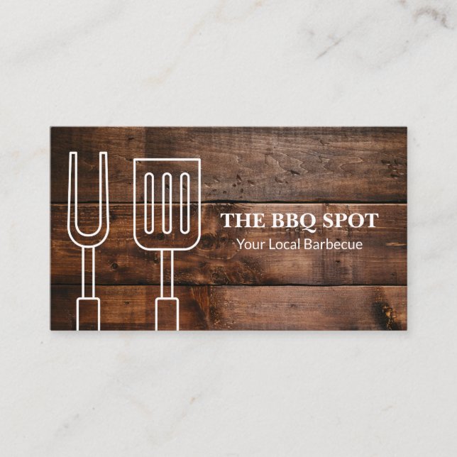 Barbecue | Chef | Restaurant Owner Business Card (Front)
