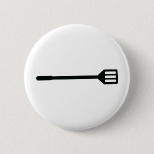 barbecue cutlery icon 2 inch round button