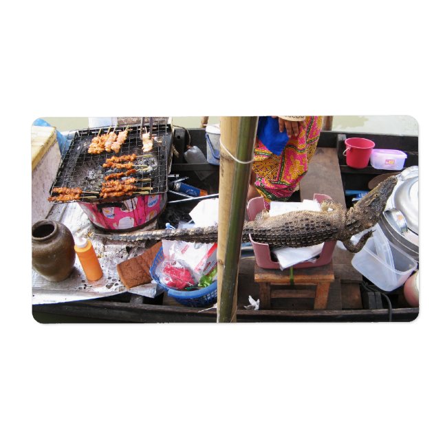 Barbecue de viande de crocodile ... Thaïlande Stre (Devant)