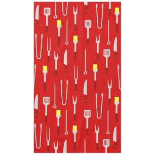 barbecue equipment summer bbq chef red tablecloth