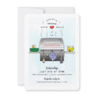Barbecue Grill Engagement Party Invitation