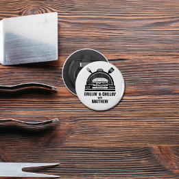 Barbecue Grillin' & Chillin Bachelor Party Bottle Opener