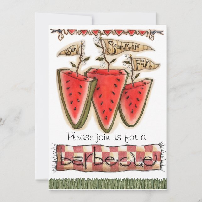 barbecue Invites (Front)