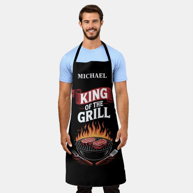 Barbecue King of the Grill Apron (Worn)