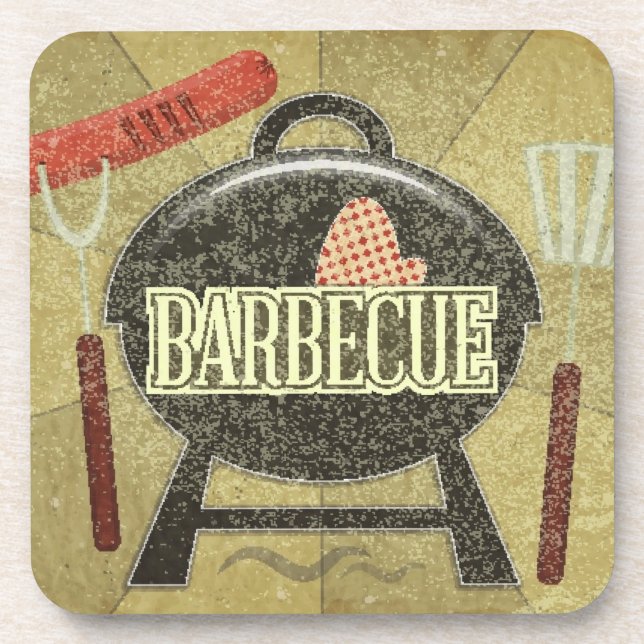 Barbecue Menu Coaster (Front)