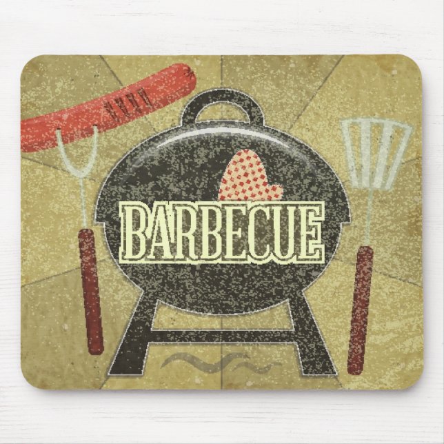 Barbecue Menu Mouse Pad (Front)