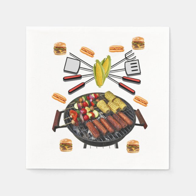 Barbecue Paper Napkins (Front)