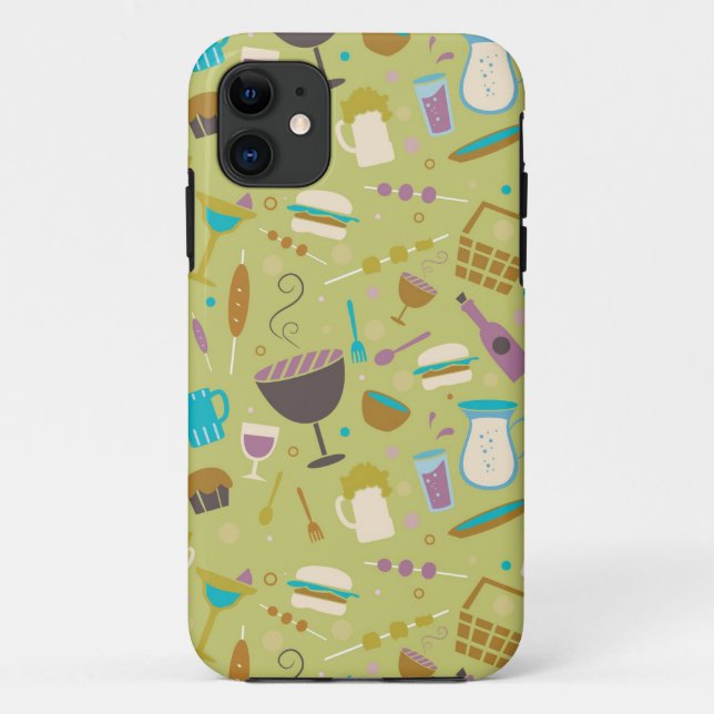Barbecue Pattern Case-Mate iPhone Case (Back)