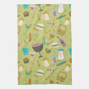 Barbecue Pattern Kitchen Towel