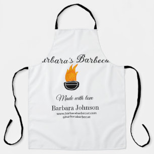 Barbecue restaurant kitchen social media website n apron