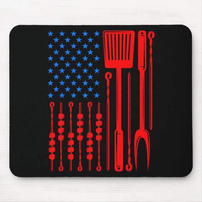 Barbecue son dad husband fathers day funny mouse pad (Front)