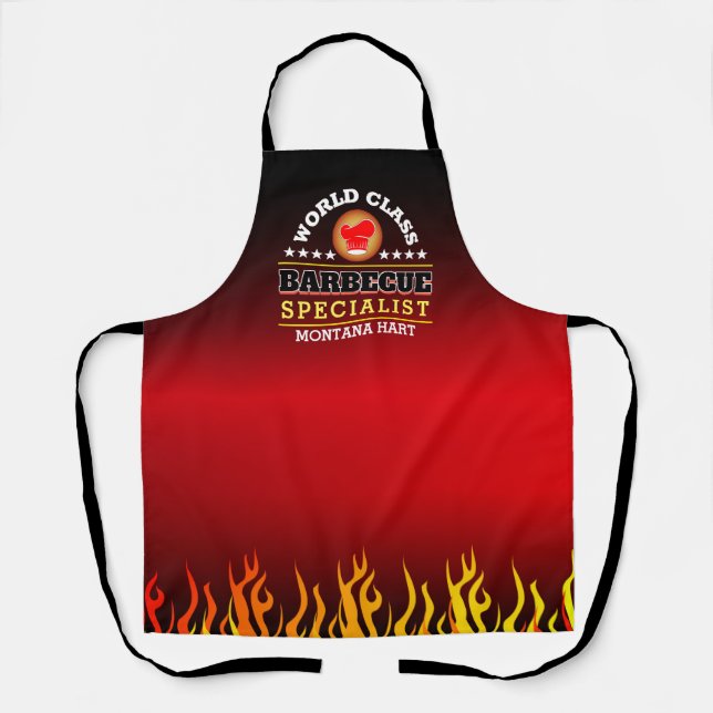 BARBECUE Specialist Flame Grill Apron (Front)