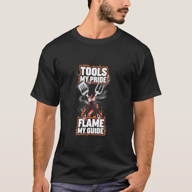 Barbecue Tools My Pride Smoky Pitmaster Grilling O T-Shirt (Front)