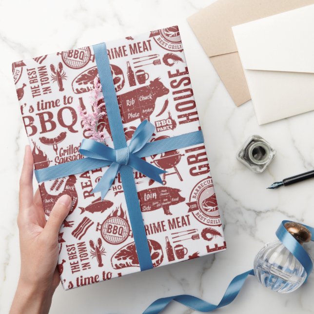 Barbecue Wrapping Paper, Grilling Gift Wrap (Gifting)