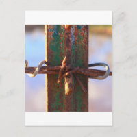 Barbed Wire and Rust Cross