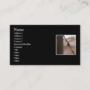 Barbed wire business card