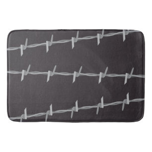 Barbed Wire Design  Bath Mat