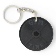 Barbell 45-lb plate "GYM TIME" for a gym person