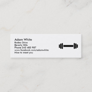 Barbell - Bodybuilding Mini Business Card