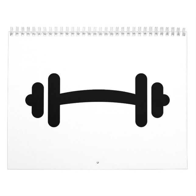 Barbell dumbbell training calendar (Cover)