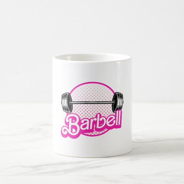 Barbell - pink coffee mug (Center)