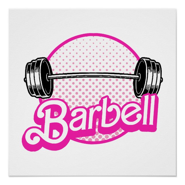 Barbell - pink poster (Front)