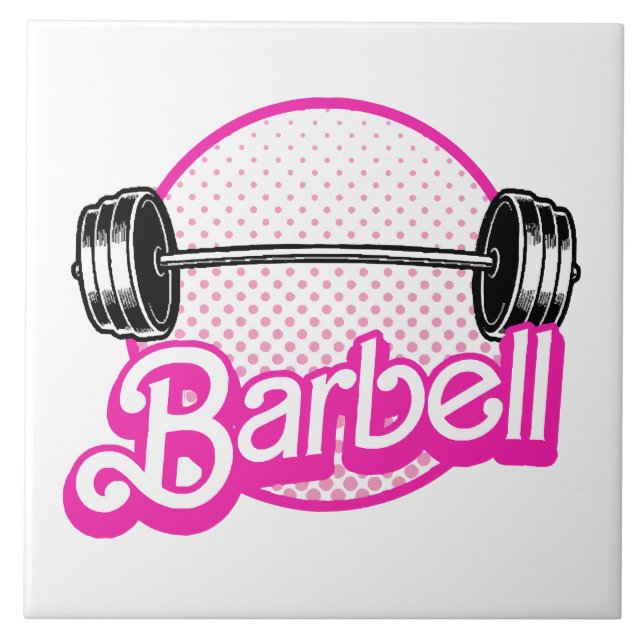 Barbell - pink tile (Front)