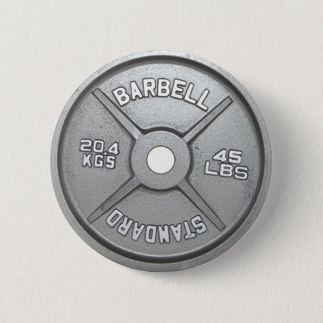 Barbell Plate 2 Inch Round Button (Front)