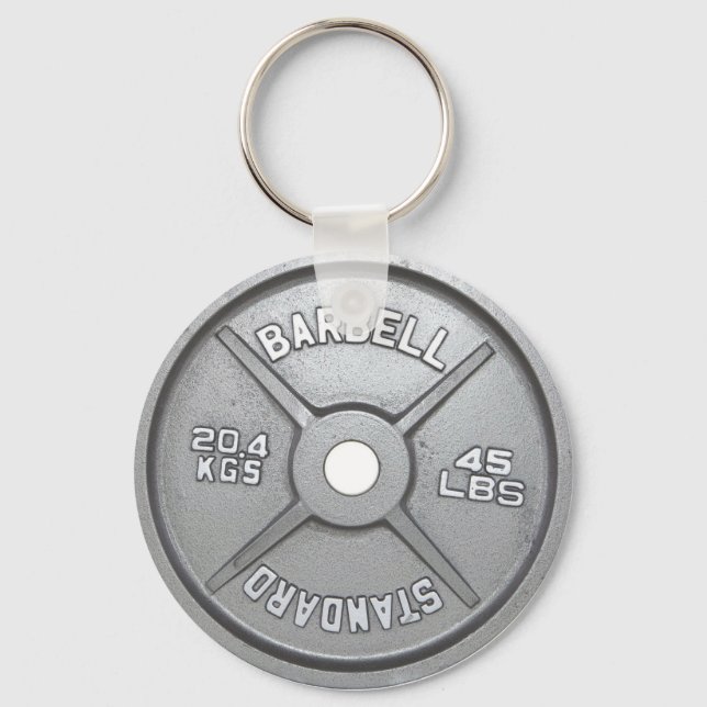 Barbell Plate Keychain (Front)