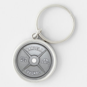Barbell Plate Keychain