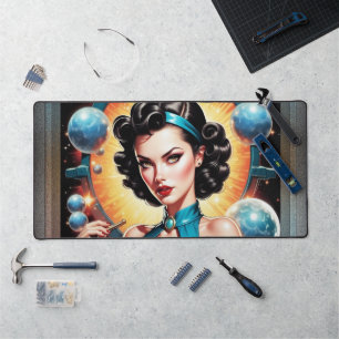 Barbenheimer Retro Fusion Atomic Age Fashion Desk Mat
