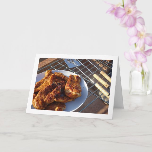 Barbeque Chicken Card (Orchid)