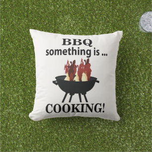 Barbeque Cook Funny BBQ  Outdoor Pillow