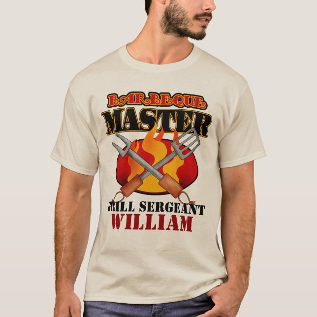 Barbeque Master Personalized T-Shirt (Front)