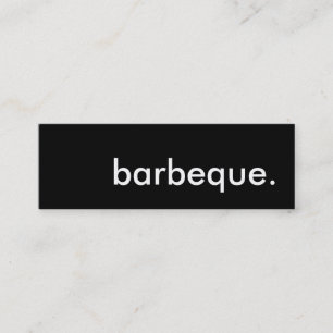 barbeque. mini business card