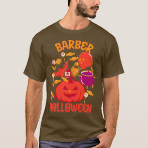 Barber also celebrate Halloween T-Shirt