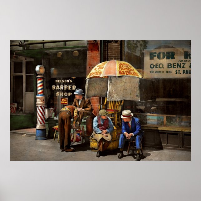 Barber - At Nelson's Barber Shop 1937 Poster (Front)