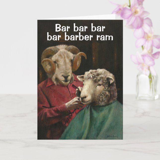 Barber Barber Ram - Carte de voeux (Orchidée)