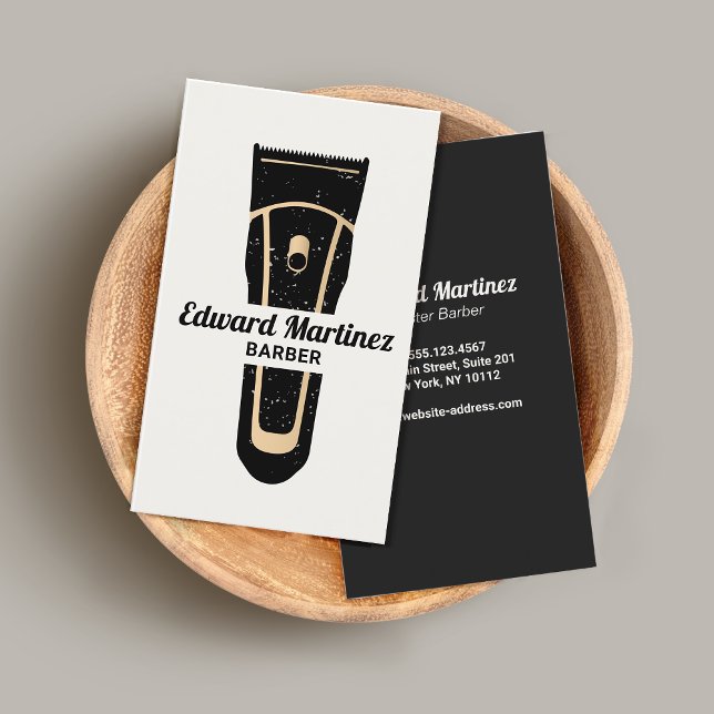 Barber Barbershop Electric Hair Clipper Business Card (Creator Uploaded)