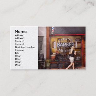 Barber - Barbershop - Time for a haircut Business Card