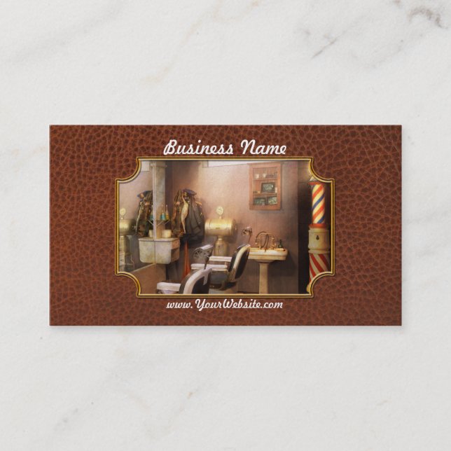 Barber - Basement barber Business Card (Front)