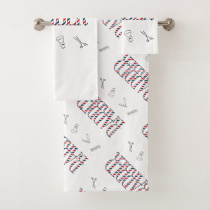 Barber Bath Towel Set