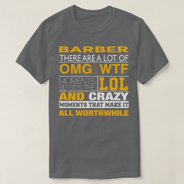 BARBER BEST DESIGN 2017 1 T-Shirt (Design Front)
