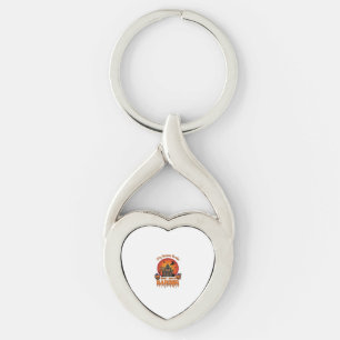 Barber Broom Broke Halloween Pumpkin Clipper Haunt Keychain